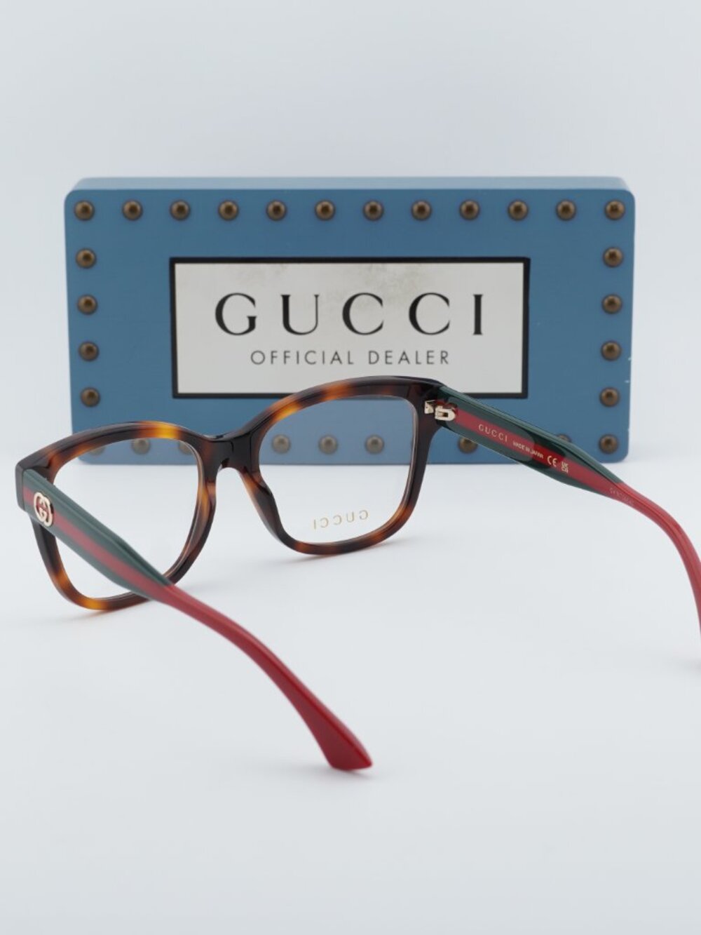 Gucci GG0038ONN 002 Square Eyeglasses - Havana 54mm - Picture 10 of 11